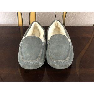 UGG (1974) Gray Suede Mocasin-Style Slippers Size: 5 #A104